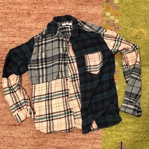 urban outfitters patchwork flannel